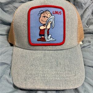 Peanuts Blue and Tan Trucker Hat